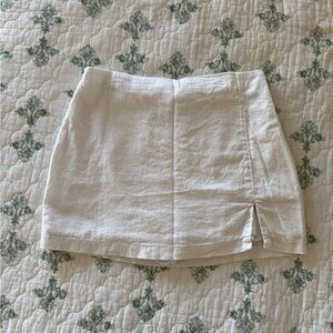 Abercrombie & Fitch Cream Mini Skirt